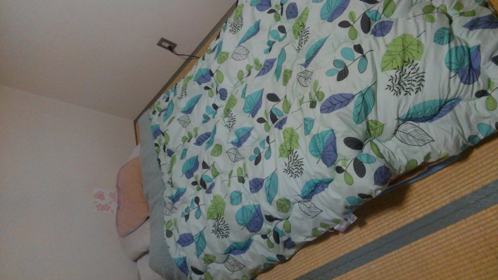 私の寝床。出来るだけ陽の氣を避けて寝室を作っています。 間違った風水は避けたいですね。