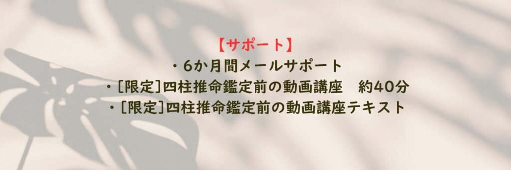 四柱推命鑑定 鑑定詳細説明